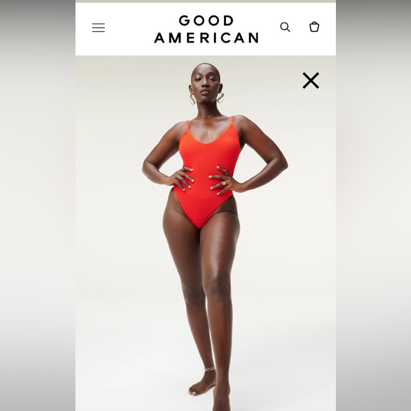 GOOD AMERICAN ALWAYS FITS ONE-PIECE SWIMSUIT — *Cinnamon color* - Picture 5 of 10